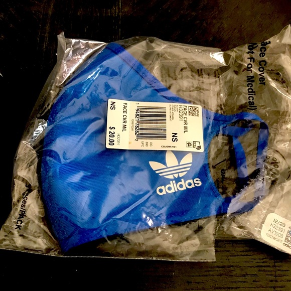 adidas Accessories Blue Adidas Face Mask Poshmark